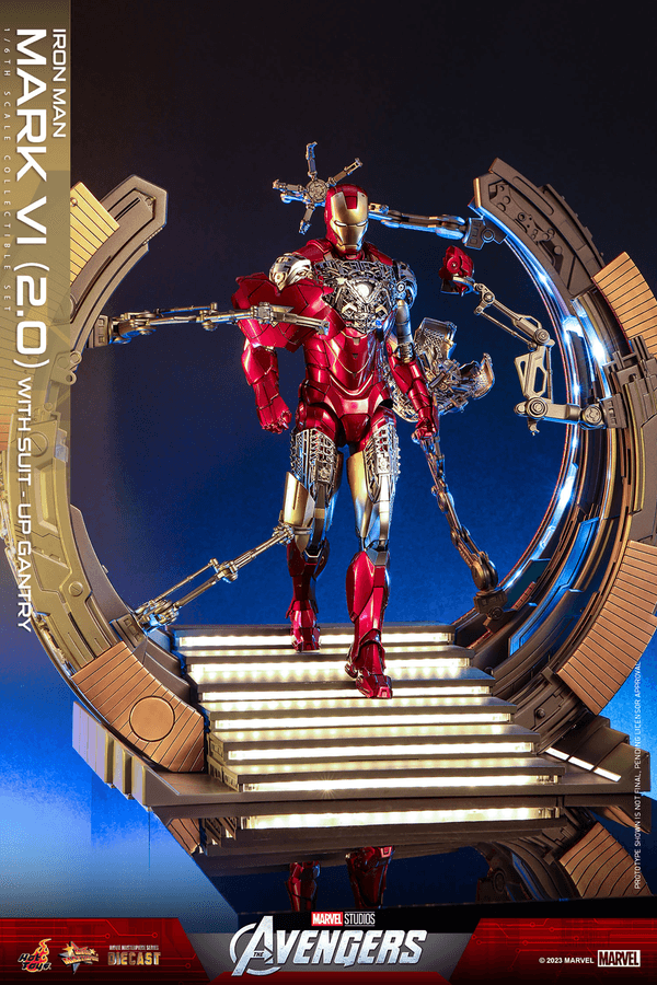 Iron Man Mark VI (2.0) with Suit-Up Gantry 2