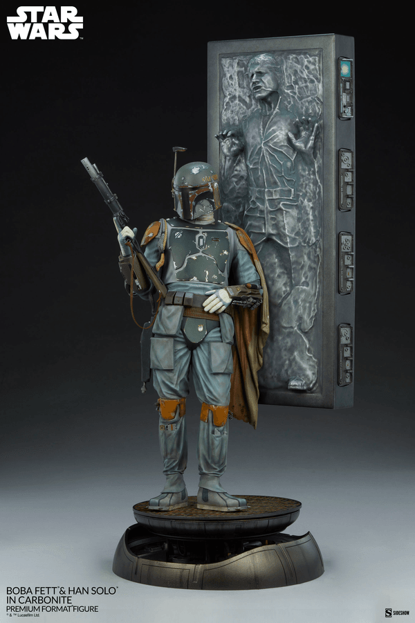 Boba Fett y Han Solo en Carbonita 7