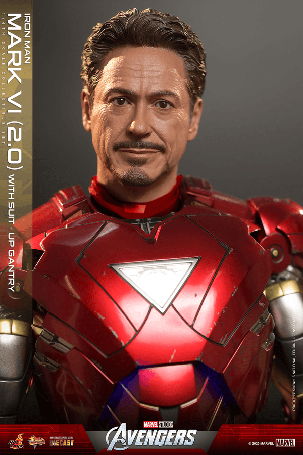 Iron Man Mark VI (2.0) with Suit-Up Gantry 11