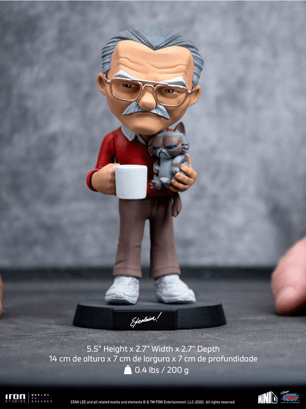 Stan Lee con gato gruñon MiniCo 8