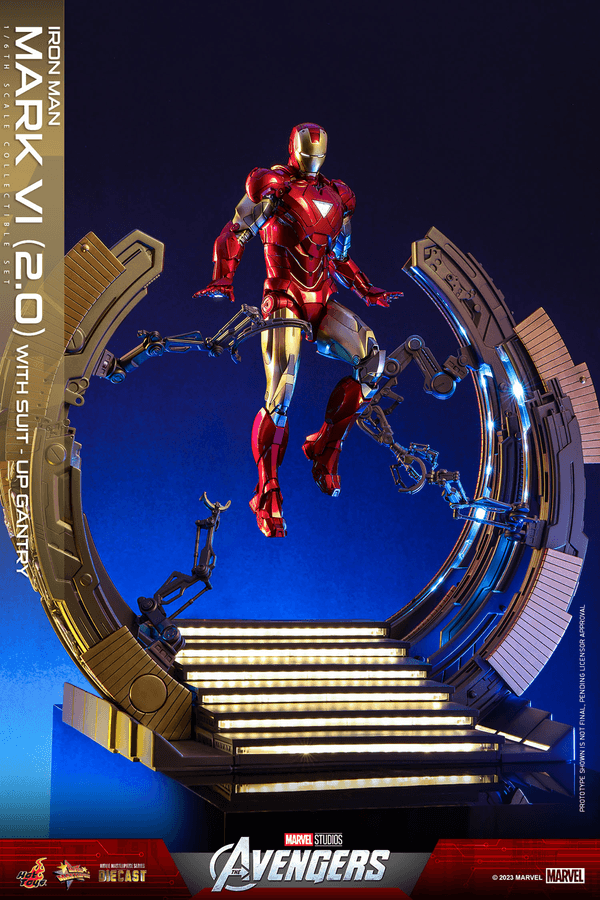 Iron Man Mark VI (2.0) with Suit-Up Gantry 5