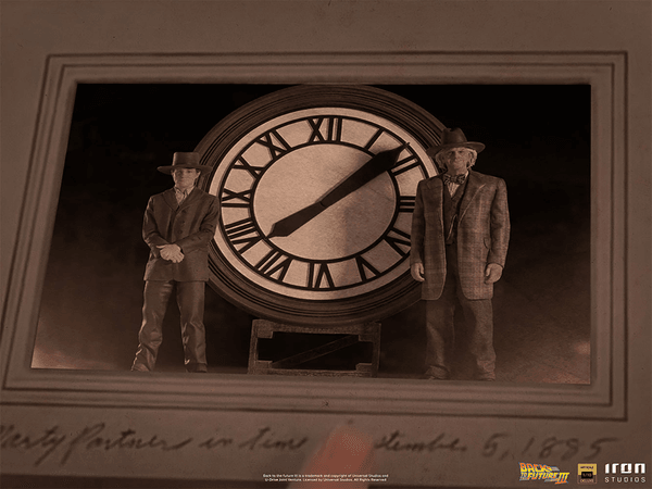 Marty and Doc at the Clock Deluxe 2