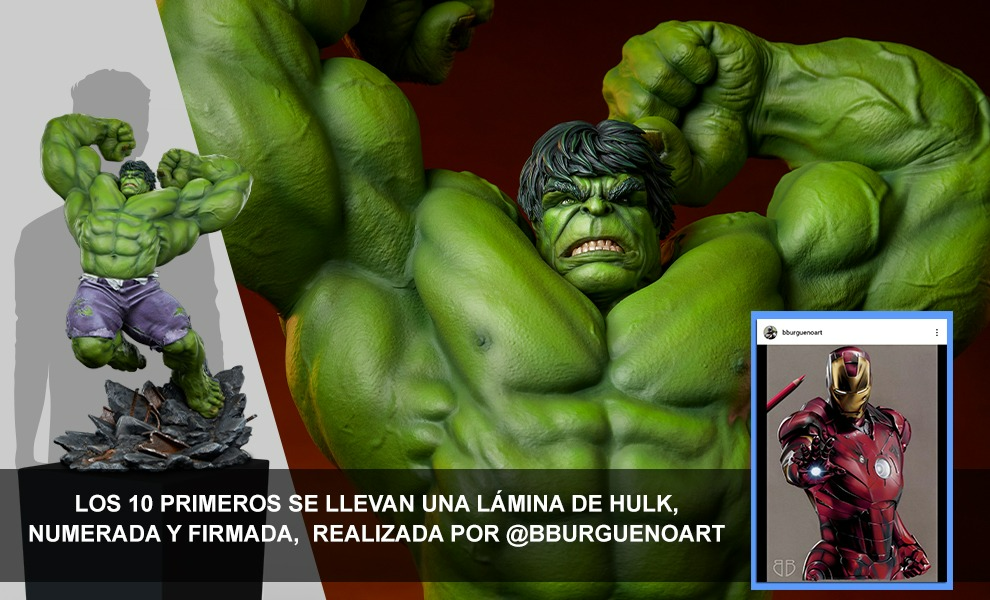 Hulk: Clasico + Lamina de @BBURGUENOART (90 DIAS)