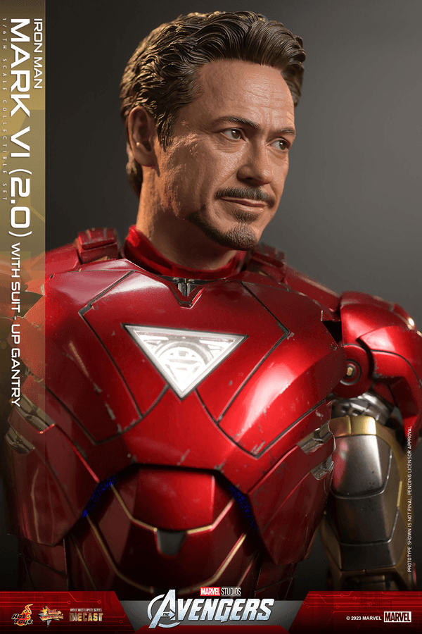 Iron Man Mark VI (2.0) with Suit-Up Gantry 12