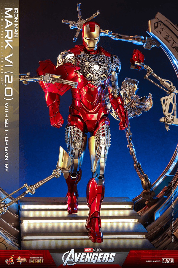 Iron Man Mark VI (2.0) with Suit-Up Gantry 3