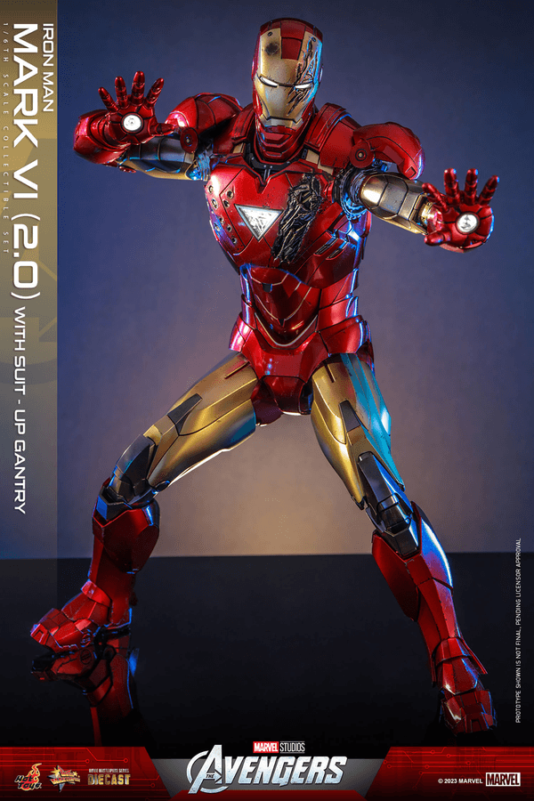Iron Man Mark VI (2.0) with Suit-Up Gantry 6