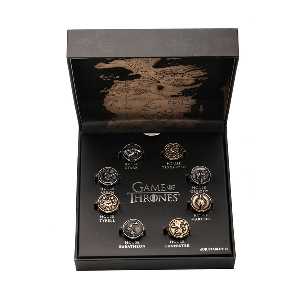 Set De Anillos Juego De Tronos Escudo Casas 2