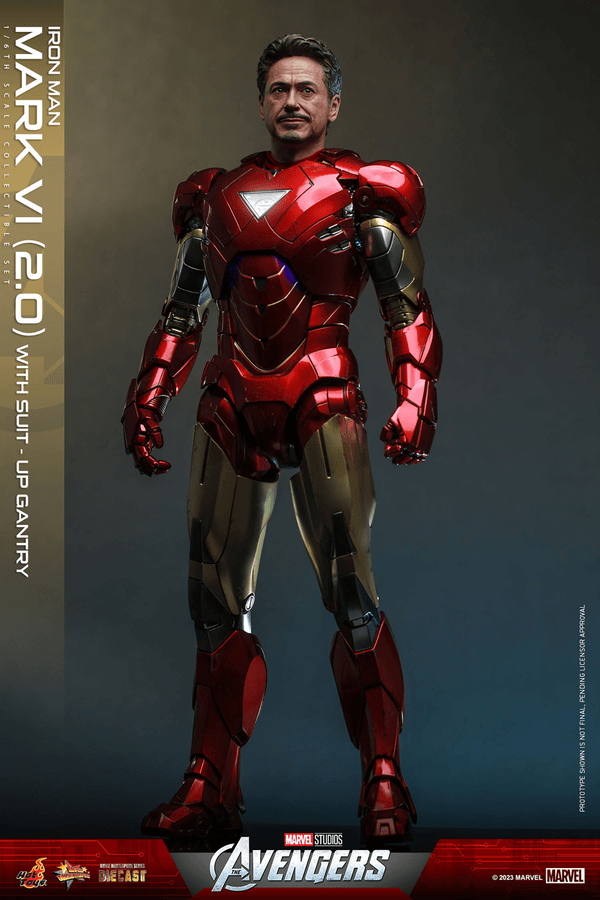 Iron Man Mark VI (2.0) with Suit-Up Gantry 7