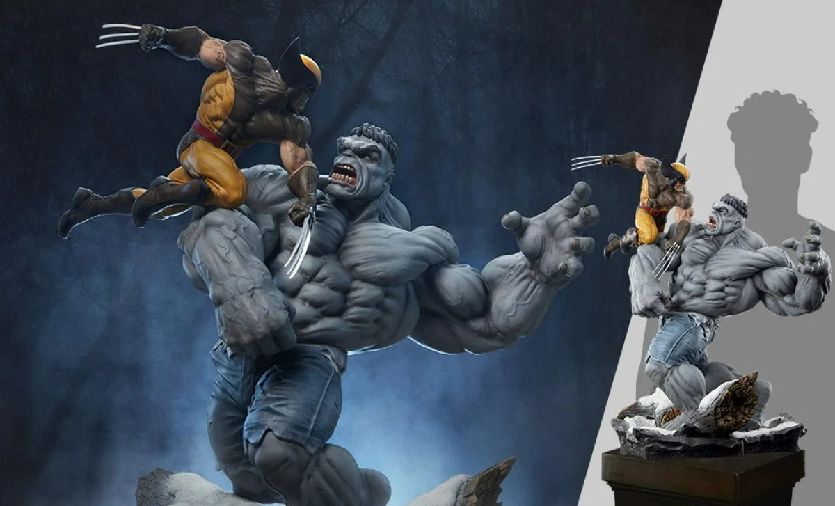 Hulk gris contra Wolverine 1