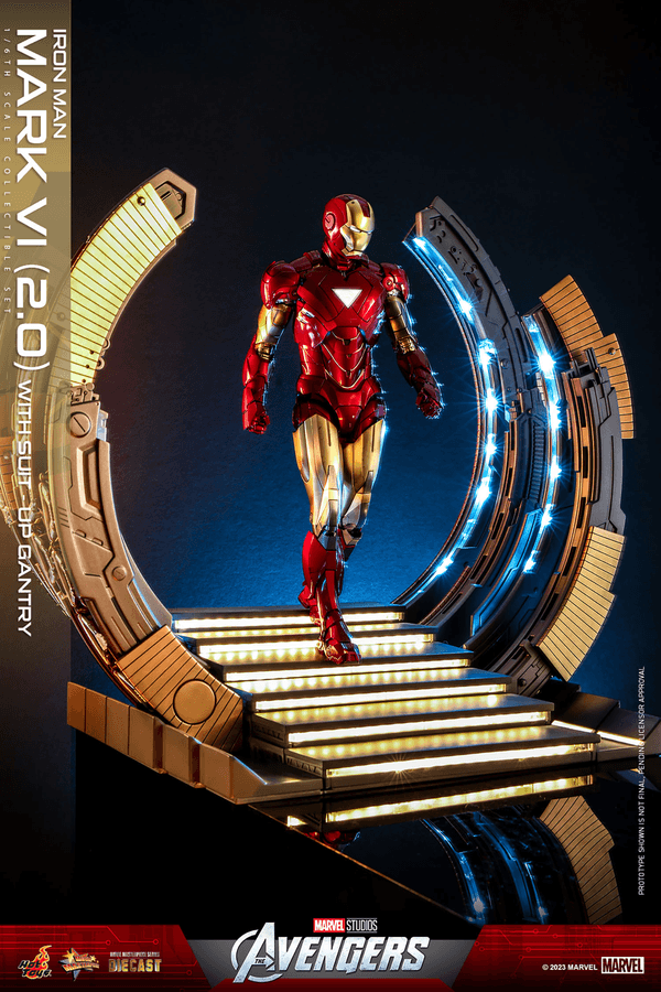 Iron Man Mark VI (2.0) with Suit-Up Gantry 8