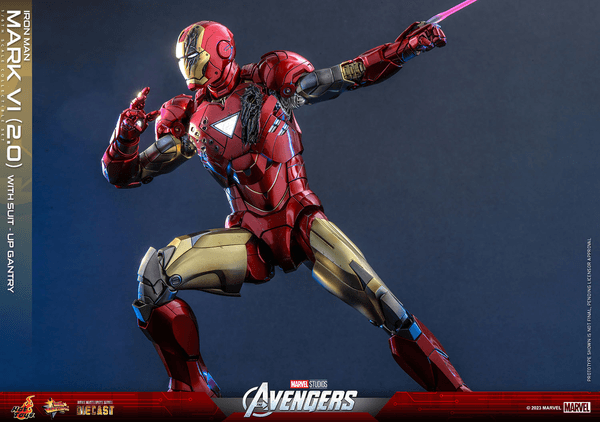 Iron Man Mark VI (2.0) with Suit-Up Gantry 17