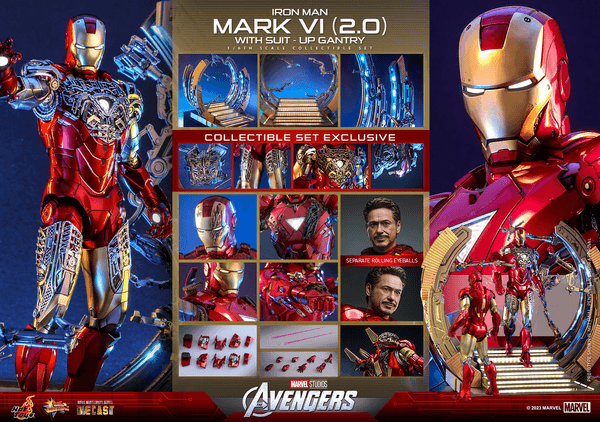 Iron Man Mark VI (2.0) with Suit-Up Gantry 15