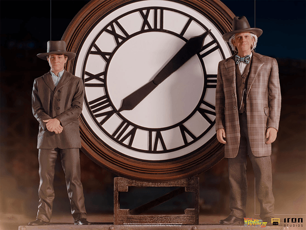Marty and Doc at the Clock Deluxe 1