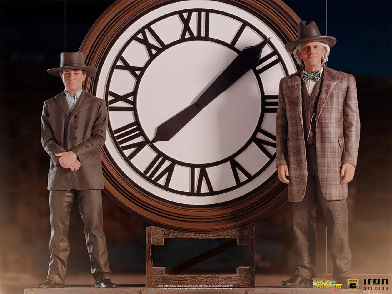 Marty and Doc at the Clock Deluxe 1