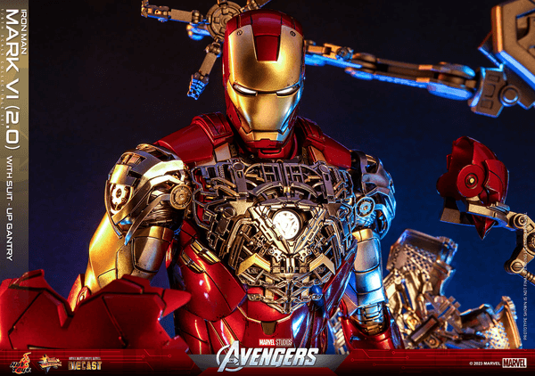 Iron Man Mark VI (2.0) with Suit-Up Gantry 14