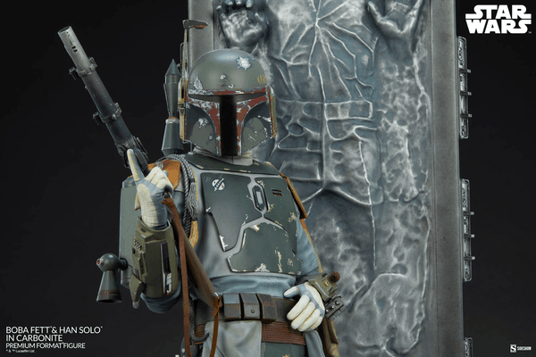 Boba Fett y Han Solo en Carbonita 9